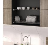 Escurreplatos para módulos altos suprastar, módulo 900mm, acero, pintado aluminio