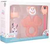 Set De Regalo Para Bebé  Biberón, Chupete, Sujetachupetes Y Mordedor Minnie