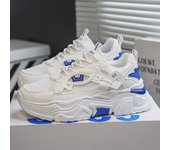 Chunky Sneakers Mens Professional Running Shoes Fashion Casual Microfiber Leather Upper Height Increased Flat Platform Shoes