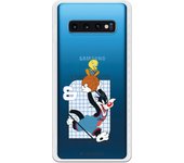 Funda original compatible con Samsung Galaxy S10 Plus - Space Jam Sylvester y Tweety