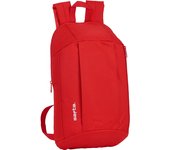 SAFTA - Mini mochila bolsillo vertical safta rojo - Diseño exclusivo de Nuestras Licencias Oficiales - Mini Mochila Hombreras Acolchadas- Confortables y Ajustables - Mochila Espalda Ergonómica - Mini Mochila Alta Durabilidad y Máxima Resistencia
