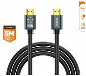 Cable HDMI 2.0, 5Metros, Cable HDMI 4K 5m – 60Hz, 18 Gbps, compatible con PS5, PC, TV 4K y proyectores.
