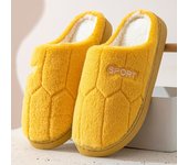 Zapatillas de algodón acolchadas antideslizantes para hombre y mujer, pantuflas cálidas y mensuales para interiores y el hogar, bonitas Zapatillas de algodón peludas para invierno