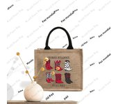 1 pc Georgia Bulldogs vs All Yall Graphic Shopping Large Personalized Canvas Beach Bag Women's Monogram Gift Tote Bag