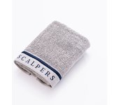Toalla de tocador 30x50cm en algodón gris con rayas Scalpers Home