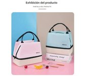 Lunch Bag for Women Freezable Organizer Reusable Cooler Lunch Box for Adult School and Picnic Insulated Lunch Bag with Pocket