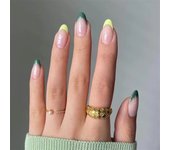 24Pcs Manicure Wearable Fake Nails Ballerina Removable Coffin Fake Nails Finished Women Girls Almond False Nails Art Decoration