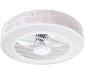 Ventilador de Techo LED Sticks 36W Blanco DC Ultra Silencioso con Mando a Distancia Verano / Invierno + App