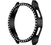 Diamond Case for Samsung Galaxy Watch 7 40mm 44mm Hard Crashproof Screen Protective Cover Bumper for Galaxy Watch 7 Smartwatch