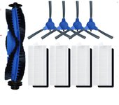 Fit For Conga 1090 / 1790 Ultra / 1790 Titanium Roller Side Brush Hepa Filter Mop Rag Robot Vacuums Spare Part Accessories