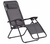 Miramax-silla Tumbona Con Reposabrazos,Tumbona Reclinable con Respaldo y Reposapiés Comfort,Tumbona Relax Plegable Multi-Posiciones,Gris Oscuro