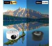 YT200 Mini Proyector Portá til-180P Proyector sarta Conexión with Móvil, Ideal para cine en casa y videojuegos