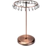 Soporte de exhibición giratorio para árbol de joyería, organizador de joyas con 23 ganchos, latón