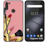 Funda Silicona para Gigaset GS4 diseño Brochas Dibujos