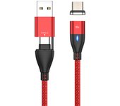 100W USB C Magnetic Charging Cable Fast Charger 3 in 1 USB Wire Cord For iPhone 12 11 Pro Xiaomi Samsung Macbook iPad
