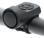 Bicycle Electric Horn Black ABS USB Rechargeable Bicycle Cycling Bell Speaker Ring Bike Accessories Loud Handlebar Alarm Ring