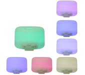 Humidificador de aromaterapia con control remoto y luz colorida de 500 ml, difusor ultrasónico de aceites esenciales.