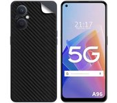 Tumundosmartphone Pegatina Vinilo Autoadhesiva Textura Carbono Oppo A96 5G