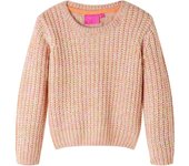 Jersey de punto infantil rosa suave 140 en tamaño 140 (9-10 años)/92 (1,5 - 2 años)/116 (5-6 años) y más