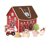 WOOMAX Granja de madera portátil