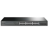 Tp-link omada switch smart gigabit jetstream - 24 puertos poe+ - 4 ranuras sfp - montaje en rack