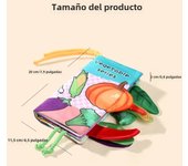 Baby Cloth Book 6-page 0-3 Year Old Infant Early Education Toys Vegetable Enlightenment Cognition Cloth Book Baby Toys