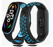 Sport watchband For Xiaomi Mi Band 7 6 NFC smartwatch miband7 Air-Hole Silicone Replacement bracelet on Mi band 6 5 4 3 8 strap