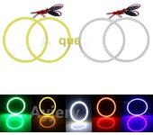 2X High Bright 24V-60V Halo Rings COB LED Angel Eyes Headlight 60mm 70mm 80mm 90mm 100mm 110mm 120mm Car Motorcycle DRL Lights