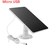 10W 5V Solar Panel Charging Waterproof Portable Solar Panel for Arlo Camera/Eufy Security Wireless Doorbell/Blink Video Doorbell