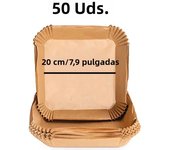 Large 23cm Air Fryer Disposable Paper Liner Non-stick Airfryer Parchment Special Baking Paper for 3-10QT Cooking/Steaming Basket