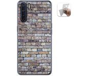Tumundosmartphone Funda Gel Tpu para Oppo A91 diseño Ladrillo 02 Dibujos