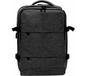 Adri - Mochila grande portatil 17,3 pulgadas - Mochila para hombre y mujer ideal para viaje, trabajo, escolar o casual con USB, compartimento de zapatos y bolsillo antirrobo.