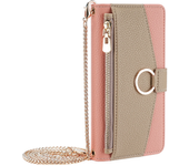 Fashion Multifuction Wallet Case for Realme GT 6 6T Protective Cover Flip Leather Crossbody Case With Metal Chain Shoulder Strap