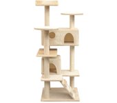 Rascador para Gatos con postes de Arce 125 cm beige