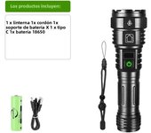 Powerful LED Flashlight Long Shot 4000M Super Bright Rechargeable Lamp Ultra Power Torch lamp Outdoor Emergency Camping Lantern