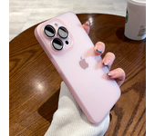 Translucent Ultra Thin Matte Case For iPhone 15 14 13 12 11 Pro Max Metal Glass Camera Protector Ring Hard Cover