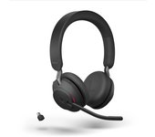 Jabra Evolve2 65 Headset, Stereo, kabellos, Bluetooth, schwarz ,inkl. Link 380 USB-C, Optimiert für Unified Communication