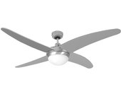 Ventilador de techo modelo caspio. color plateado/niquel. potencia: 60w aspas: ø132cm con mando a distancia edm