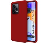 Funda Silicona Líquida Ultra Suave para Xiaomi Redmi Note 12 Pro 5G color Roja