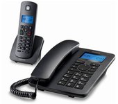 Motorola C4201 Negro Combo Teléfono Fijo e Inalámbrico