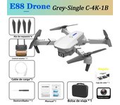 KBDFA E88Pro Drone Profesional 4K HD Dual Camera 3000 Meter Remote Control Distance Helicopter Foldable WIFI FPV Quadcopter Dron