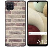 Tumundosmartphone Funda Gel Tpu para Samsung Galaxy A12 / M12 diseño Ladrillo 01 Dibujos