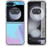 Funda Silicona Antigolpes para Samsung Galaxy Z Flip 5 5G diseño Acuarela 10 Dibujos