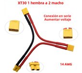 2 Way 3 Way Battery Adapter Cable Y-shaped Harness Connector XT60 XT90 Series Line T Head XT60 Parallel Line Connectors/wiring