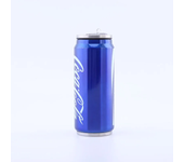 Stainless Steel Cola Thermos Can Water Cup Travel Car Vacuum Flasks Drink Mug Double Layer Straw Cup Soda Can Thermos Cups