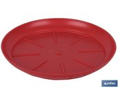 Cofan Plato Maceta Altea Rojo - Resistente