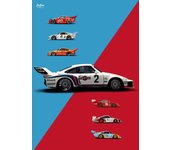 F1 Cartoon Vintage Cars Canvas Poster Decor Racing Motorsport Circuit Track Car For Wall Art Racer Room Decor Posters Aesthetics