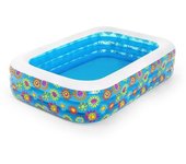 Bestway Piscina Hinchable 3 Camaras Floral 305x183x56 cm +6 Años Jardin 54121