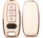 jingyuqin Soft TPU Car Remote Key Case Cover for Audi 4K A8 E-tron Q5 Q7 Q8 C8 D5 SQ8 R8 A1 A3 A4 A6 A7 Fob Protector Holder