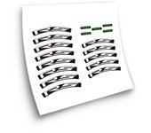 Pegatinas compatibles con llanta bici carretera Shimano RS 24mm